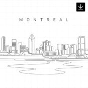 Montreal Skyline SVG - Download