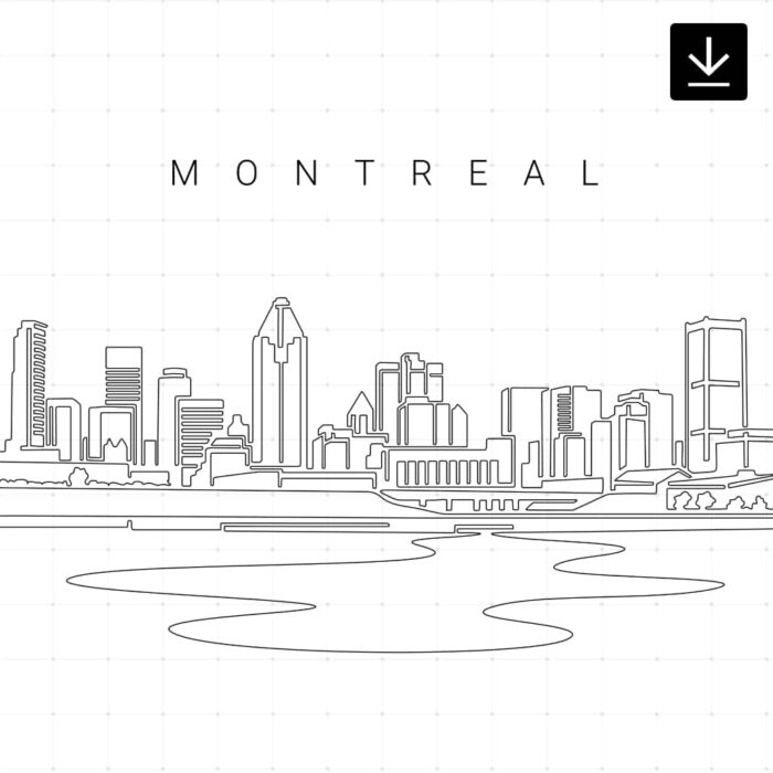 Montreal Skyline SVG - Download