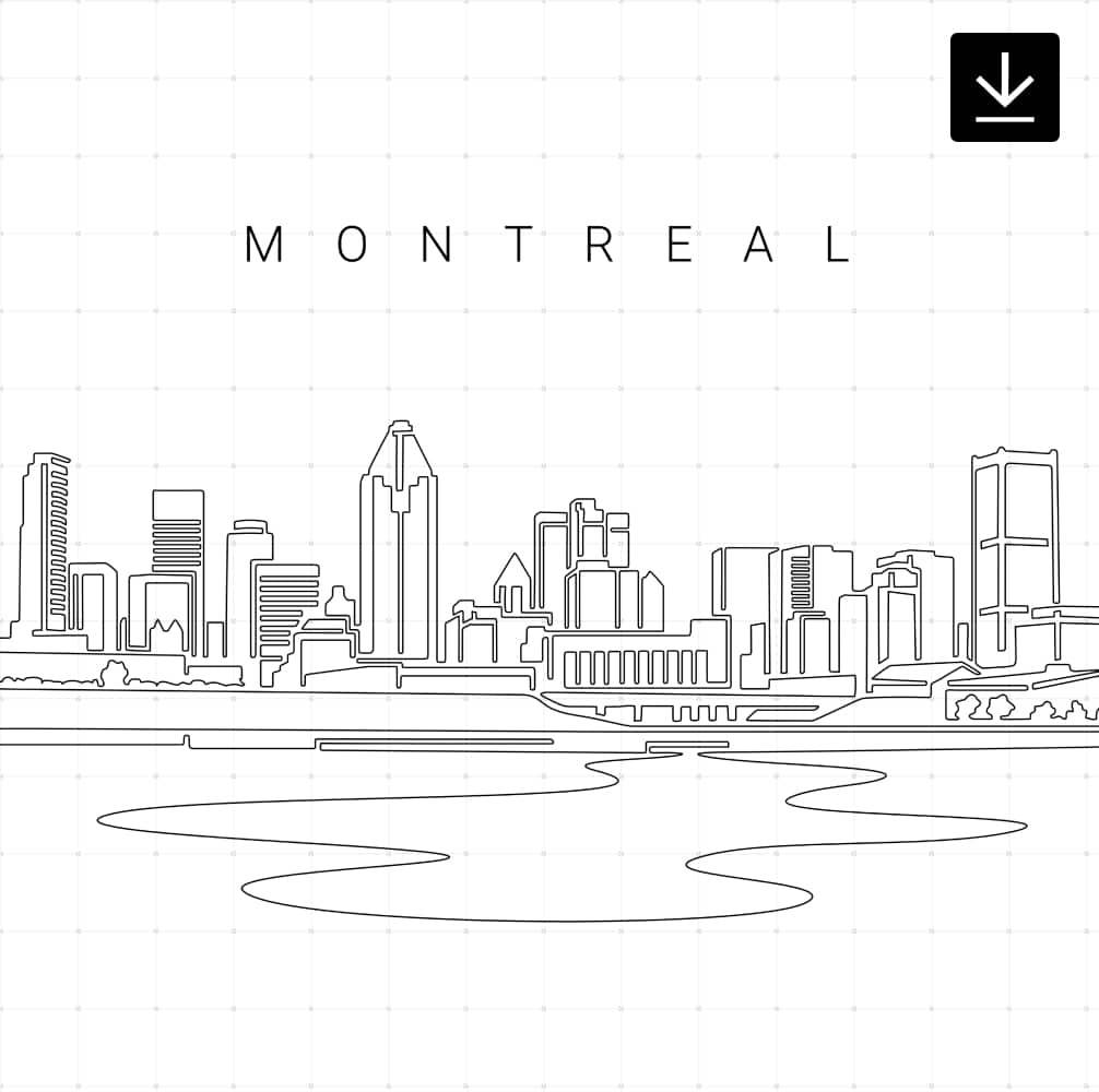 Montreal Skyline SVG Download