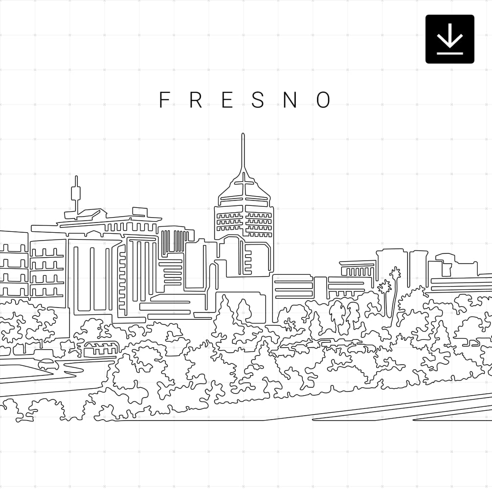 Fresno Skyline SVG - Download