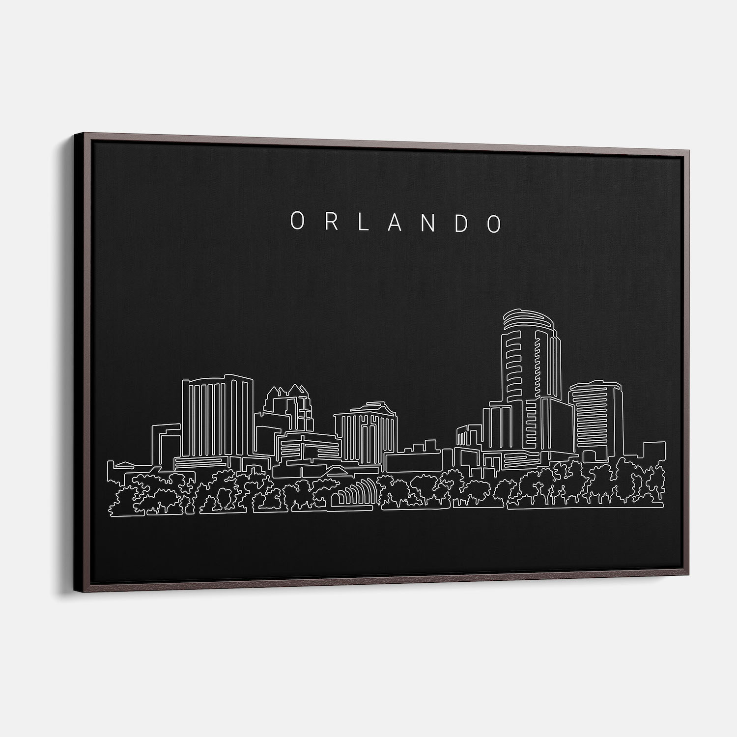 Orlando Skyline Canvas Wall Art