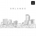 Orlando Skyline SVG - Download