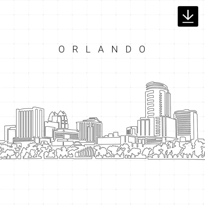 Orlando Skyline SVG - Download