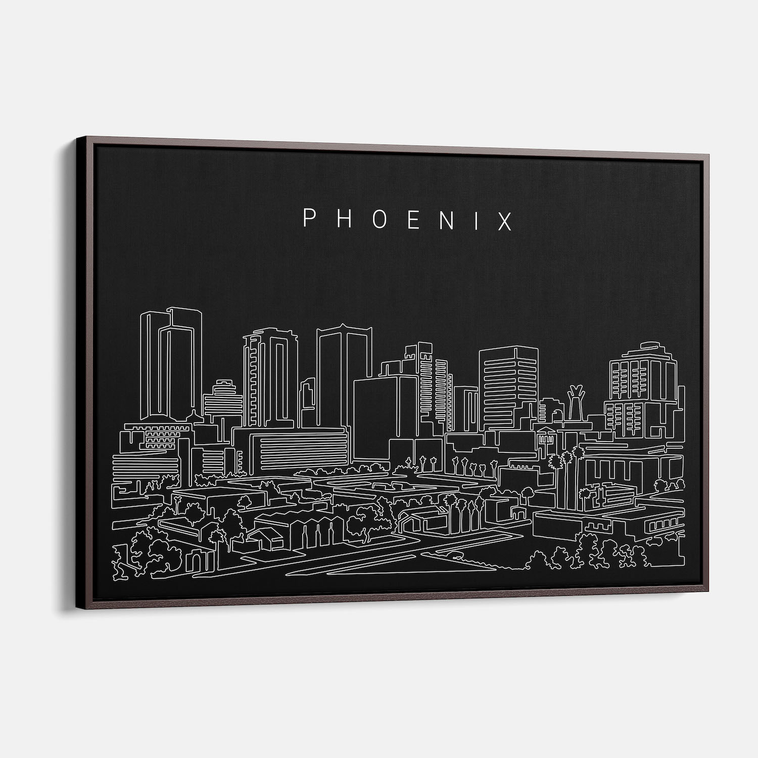 Phoenix AZ Skyline Canvas Wall Art