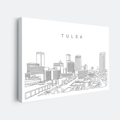 Tulsa Skyline Canvas Art Print