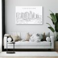 Vancouver Skyline Canvas Art Print - Living Room