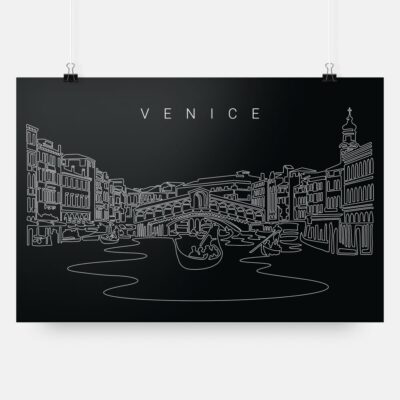 Venice Italy Art Print - Dark