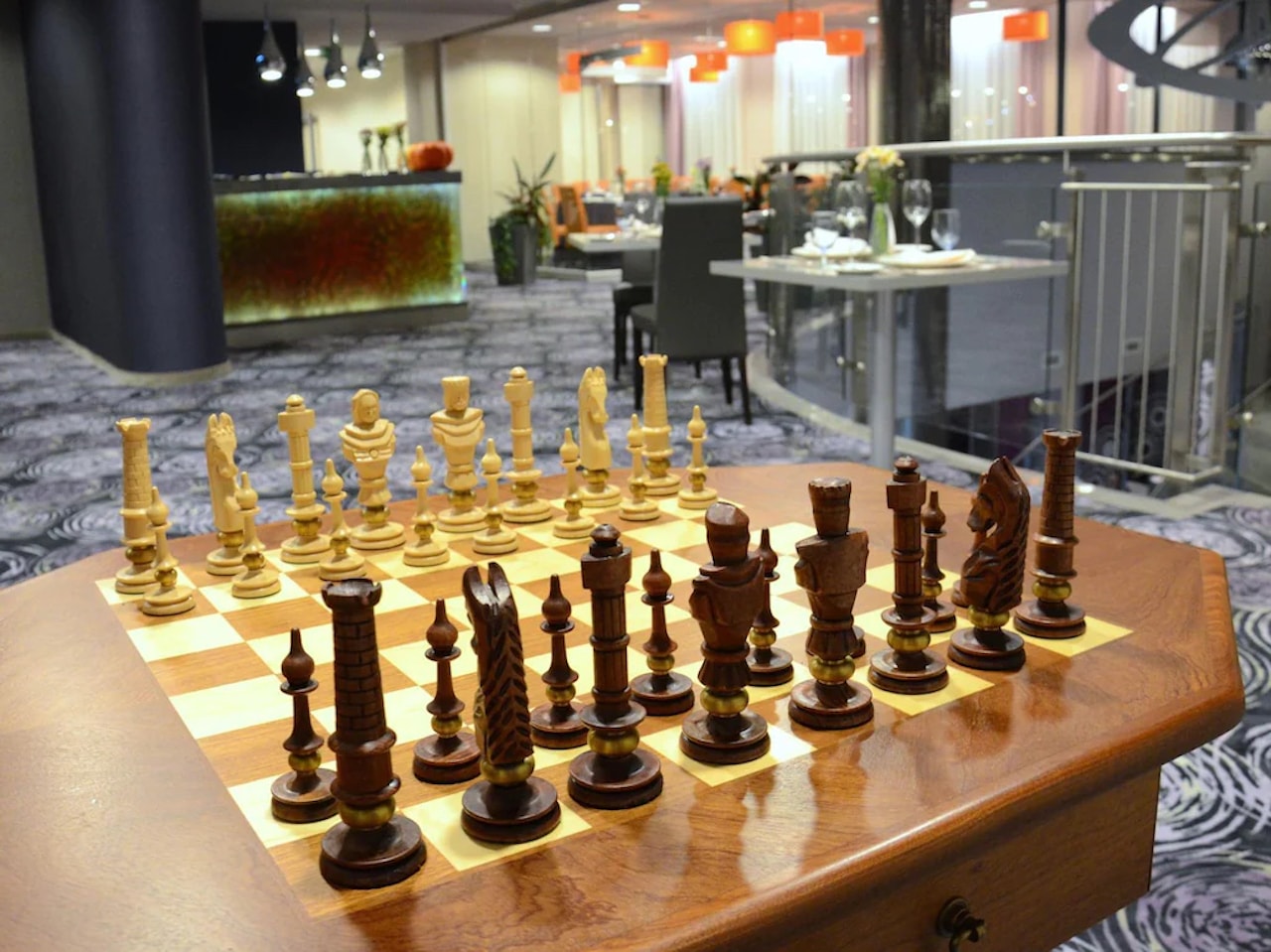 home feel like vacation lobby chess board