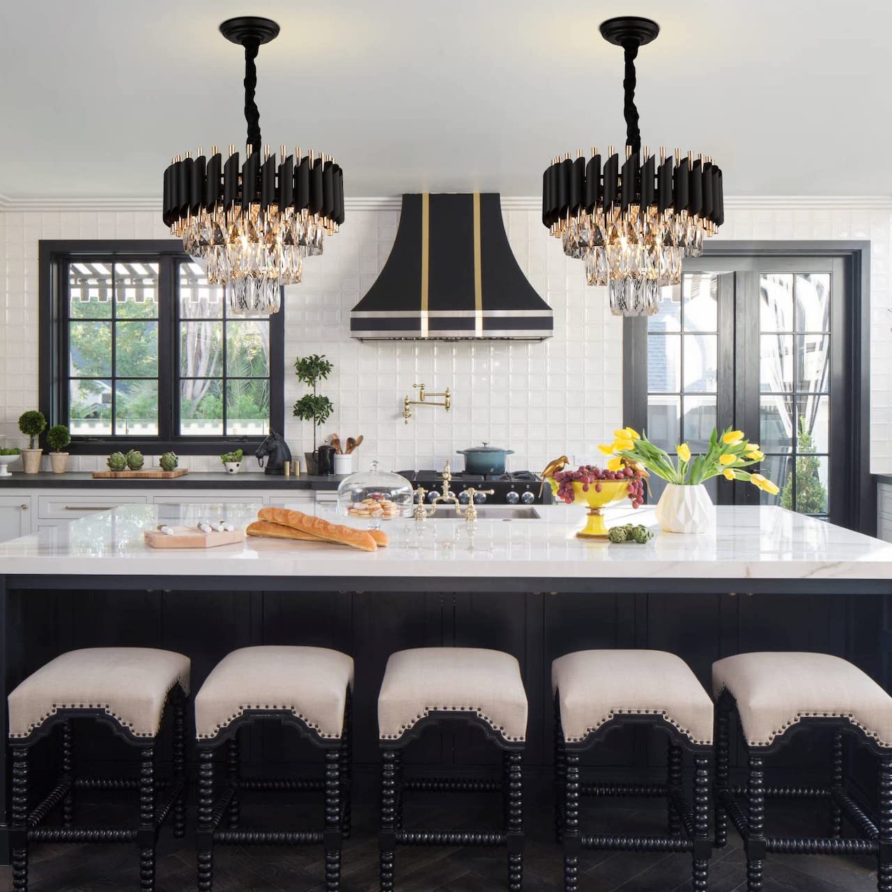 affordable chandeliers that look expensive black crystal chandelier