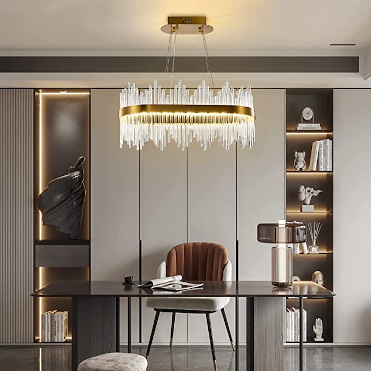 affordable chandeliers that look expensive crystal rectangle chandelier