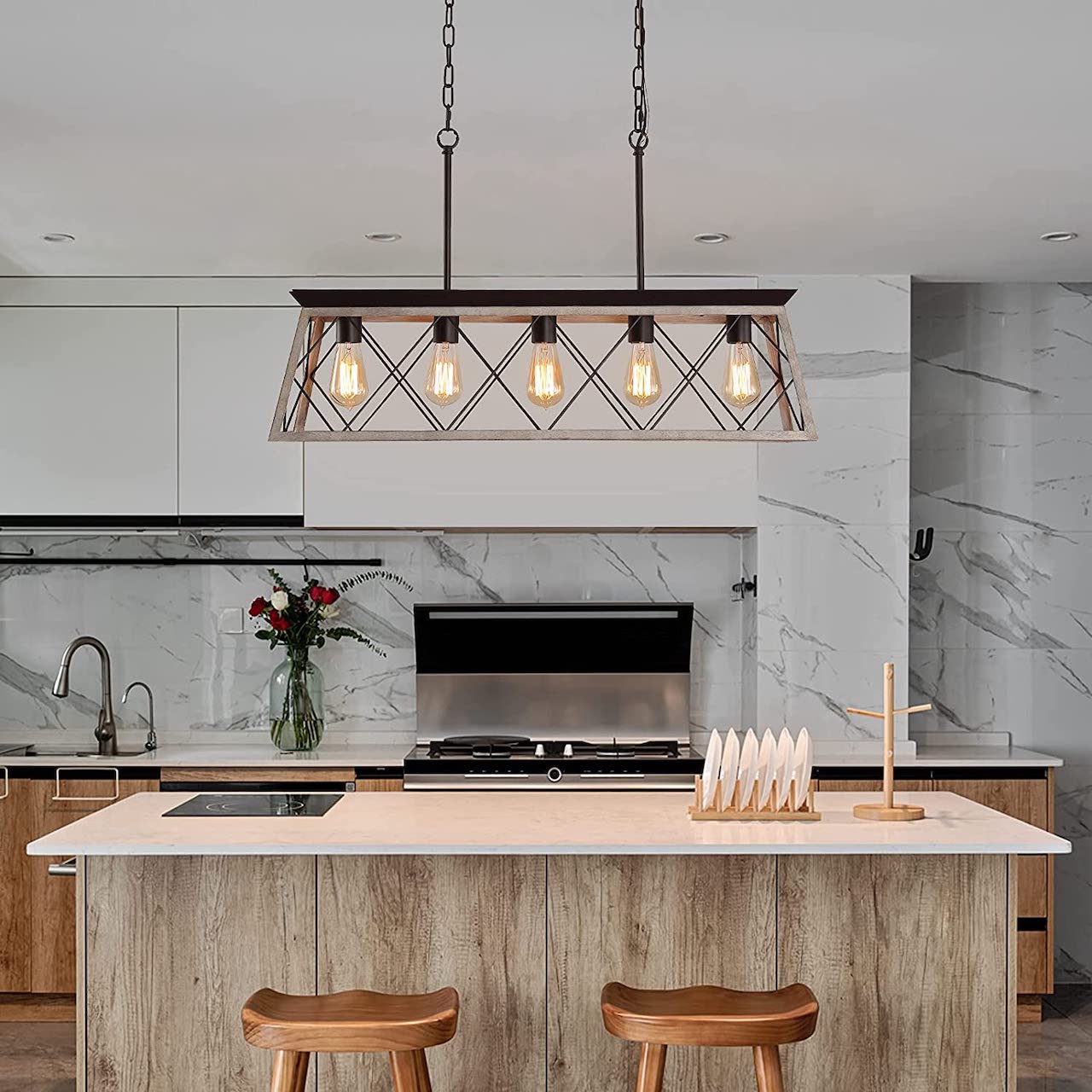 affordable chandeliers that look expensive modern farmhouse chandelier