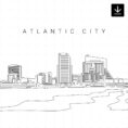 Atlantic City Skyline SVG - Download
