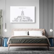 Bakersfield Theater Canvas Art Print - Bed Room