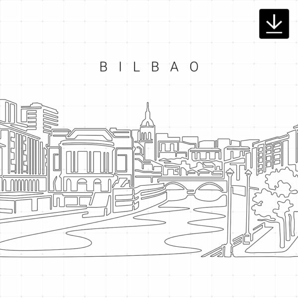 Bilbao Skyline SVG - Download