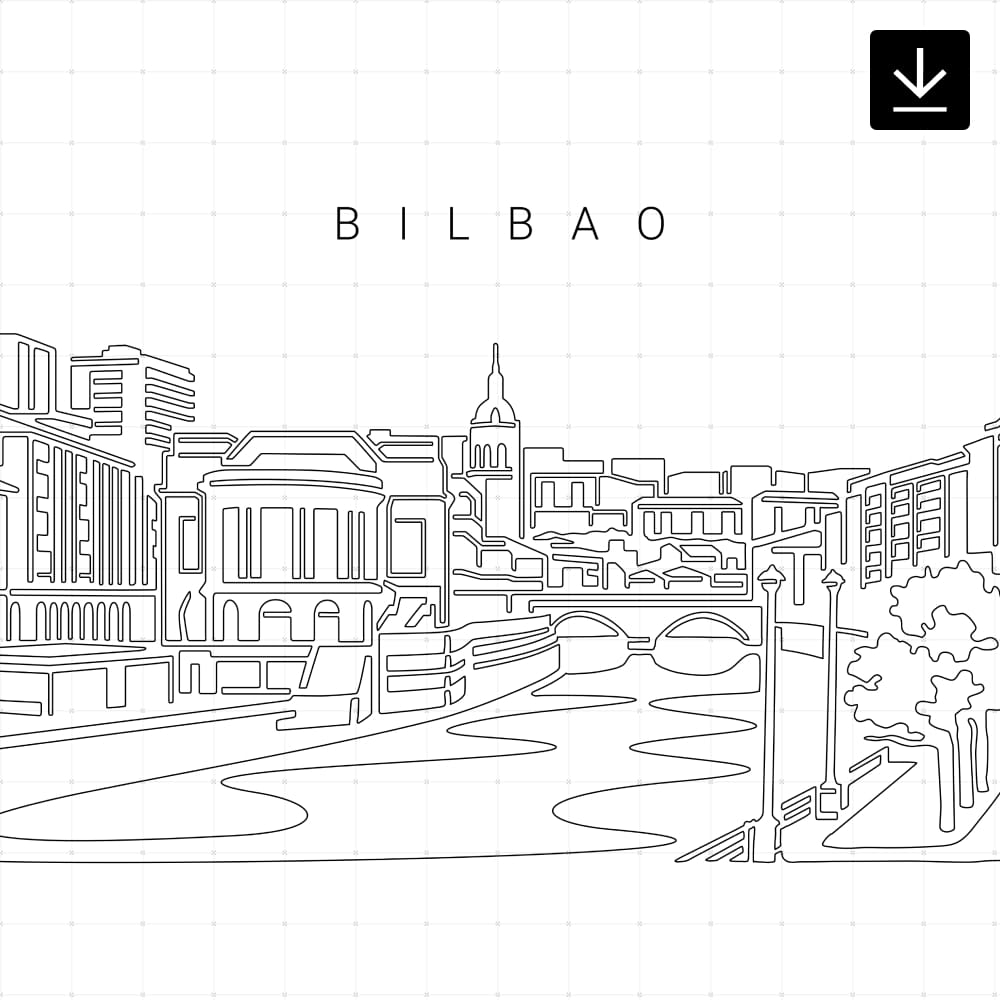 Bilbao Skyline SVG Download