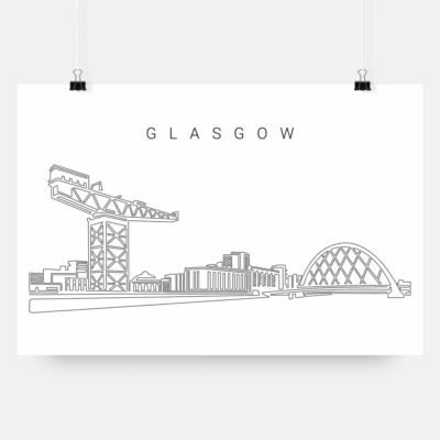Glasgow Skyline Art Print