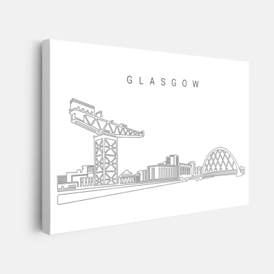 Glasgow Skyline Canvas Art print