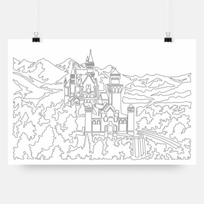 Neuschwanstein Castle Art Print