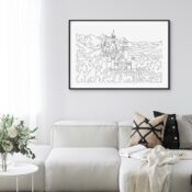 Neuschwanstein Castle Art Print for Living Room