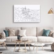 Neuschwanstein Castle Canvas Art Print - Living Room