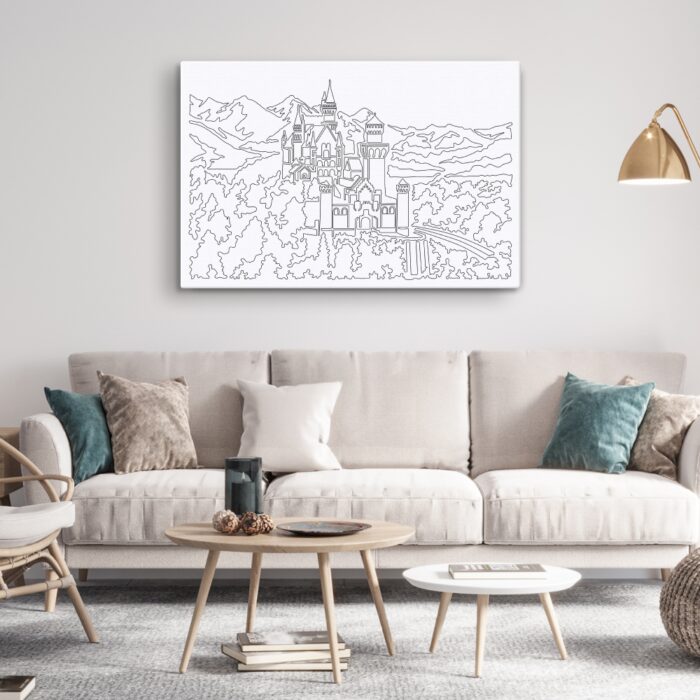 Neuschwanstein Castle Canvas Art Print - Living Room
