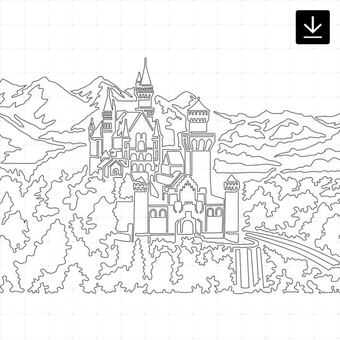 Neuschwanstein Castle SVG - Download
