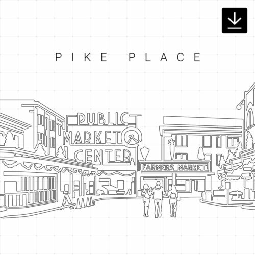 Pike Place Market SVG - Download