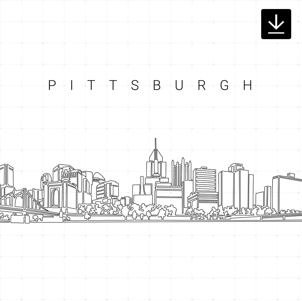 Pittsburgh City Art SVG Download