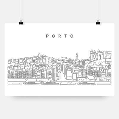 Porto Skyline Art Print
