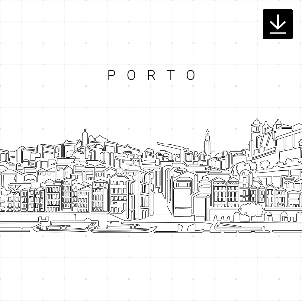 Porto Skyline SVG - Download