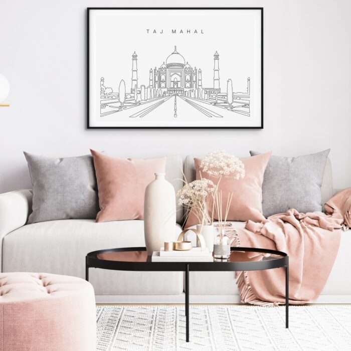 Taj Mahal Art Print for Living Room