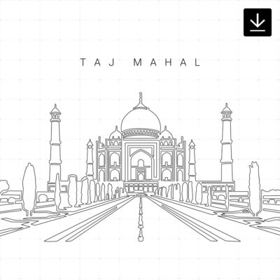 Taj Mahal SVG - Download