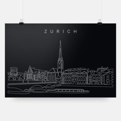 Zurich Art Print - Dark
