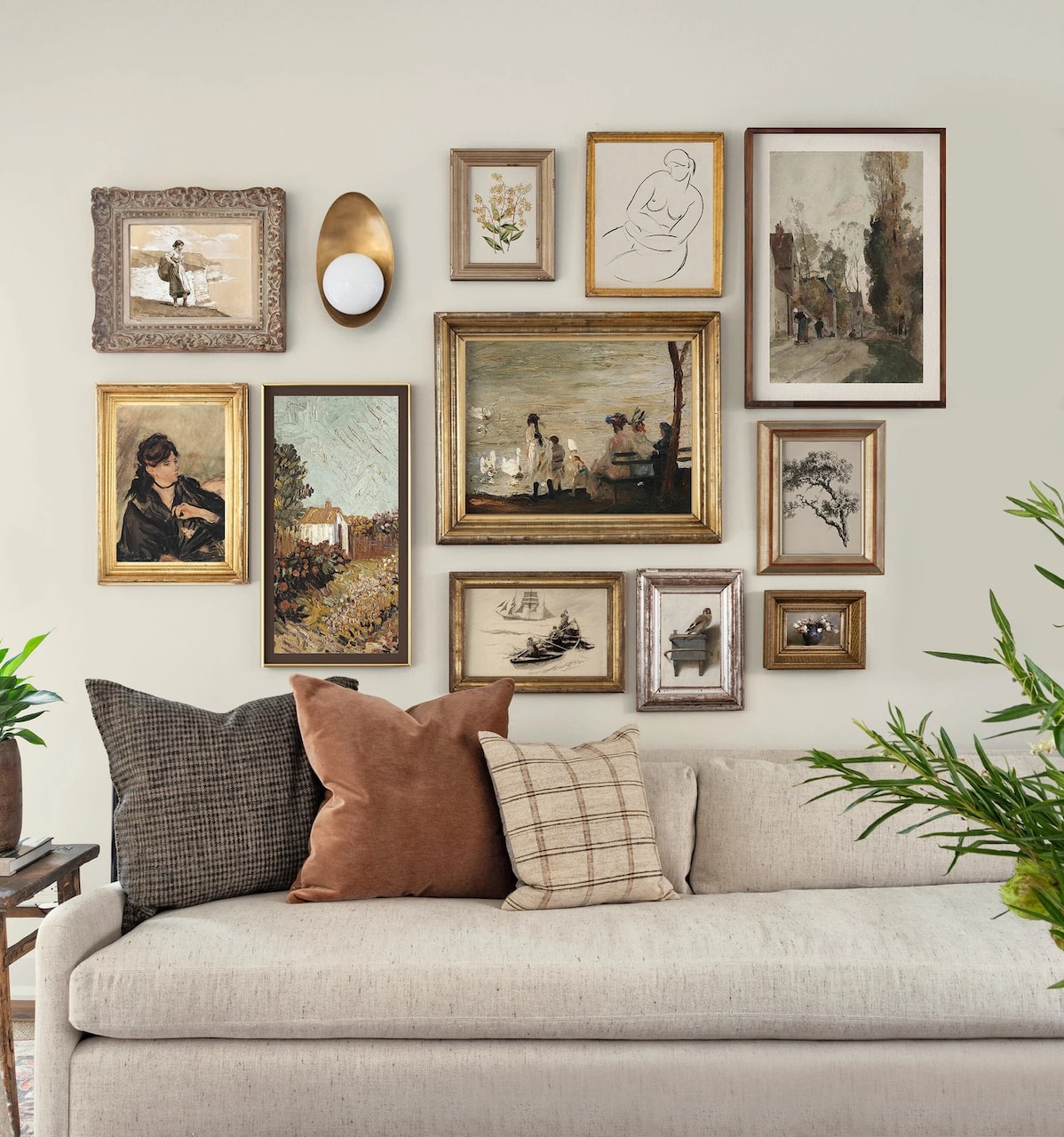 gallery wall ideas vintage antique gallery wall