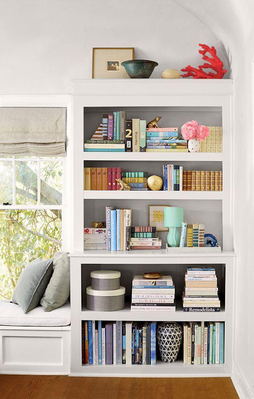 how to style a bookcase layers and dimension