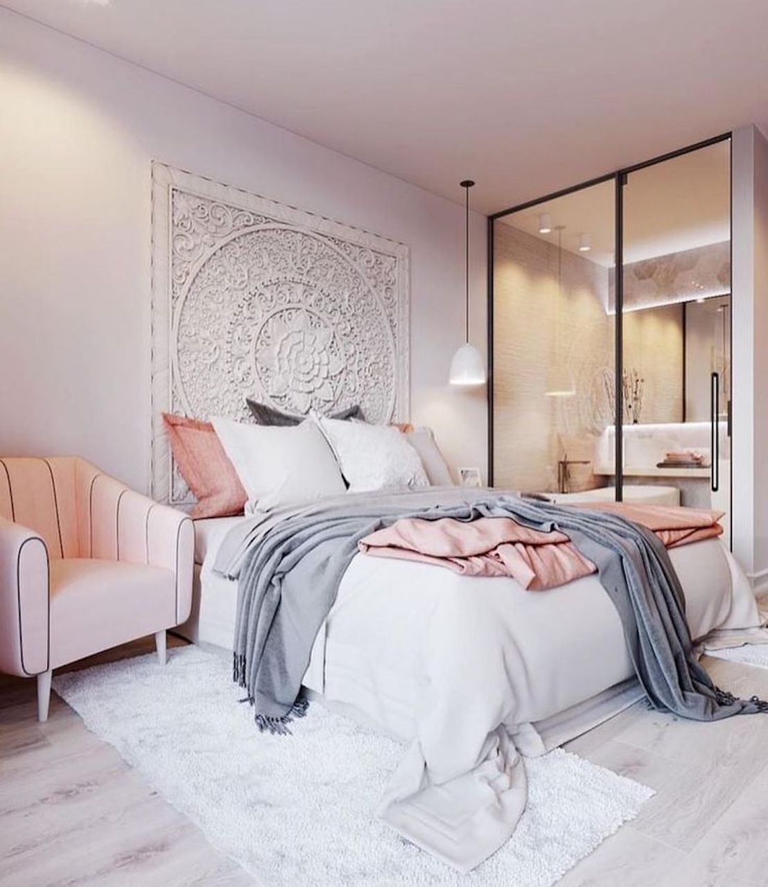 feng shui color psychology interior design pink bedroom