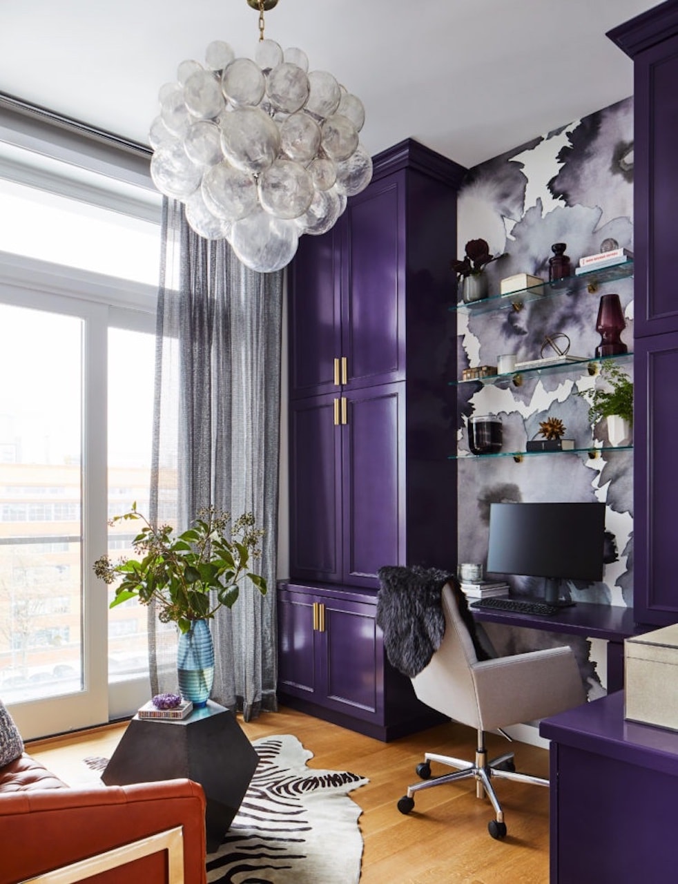 feng shui color psychology interior design purple office
