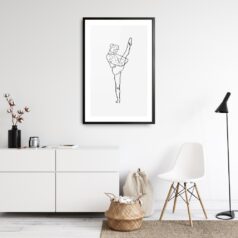 Bird of Paradise - Framed Yoga Poster - Portrait