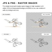 Yoga Line Art Collection - Digital Download - JPG PNG