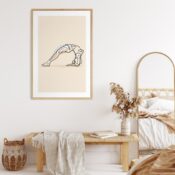 Yoga Poster in Bedroom - Portrait