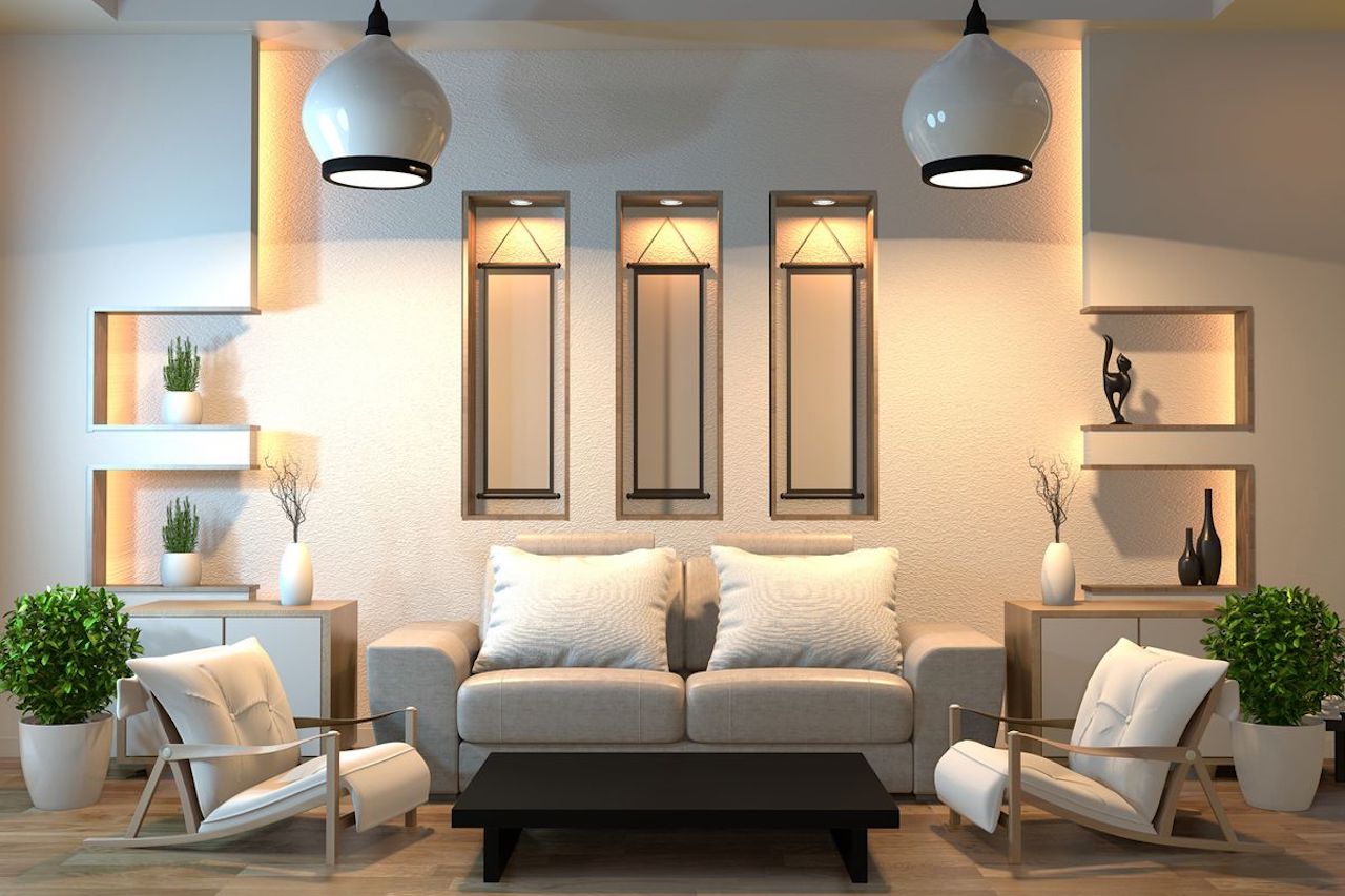 Japanese interior design minimal living room
