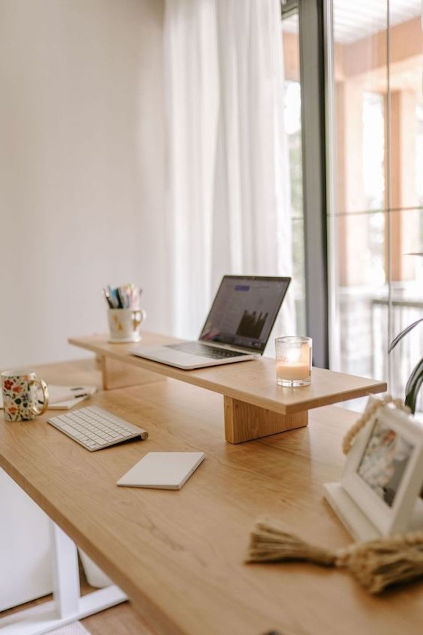 home office ideas minimalist desk ergonomic