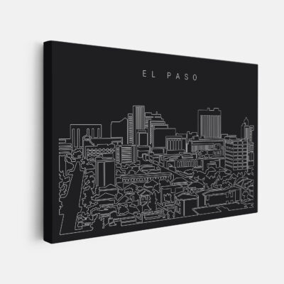 El Paso Skyline Canvas Art Print