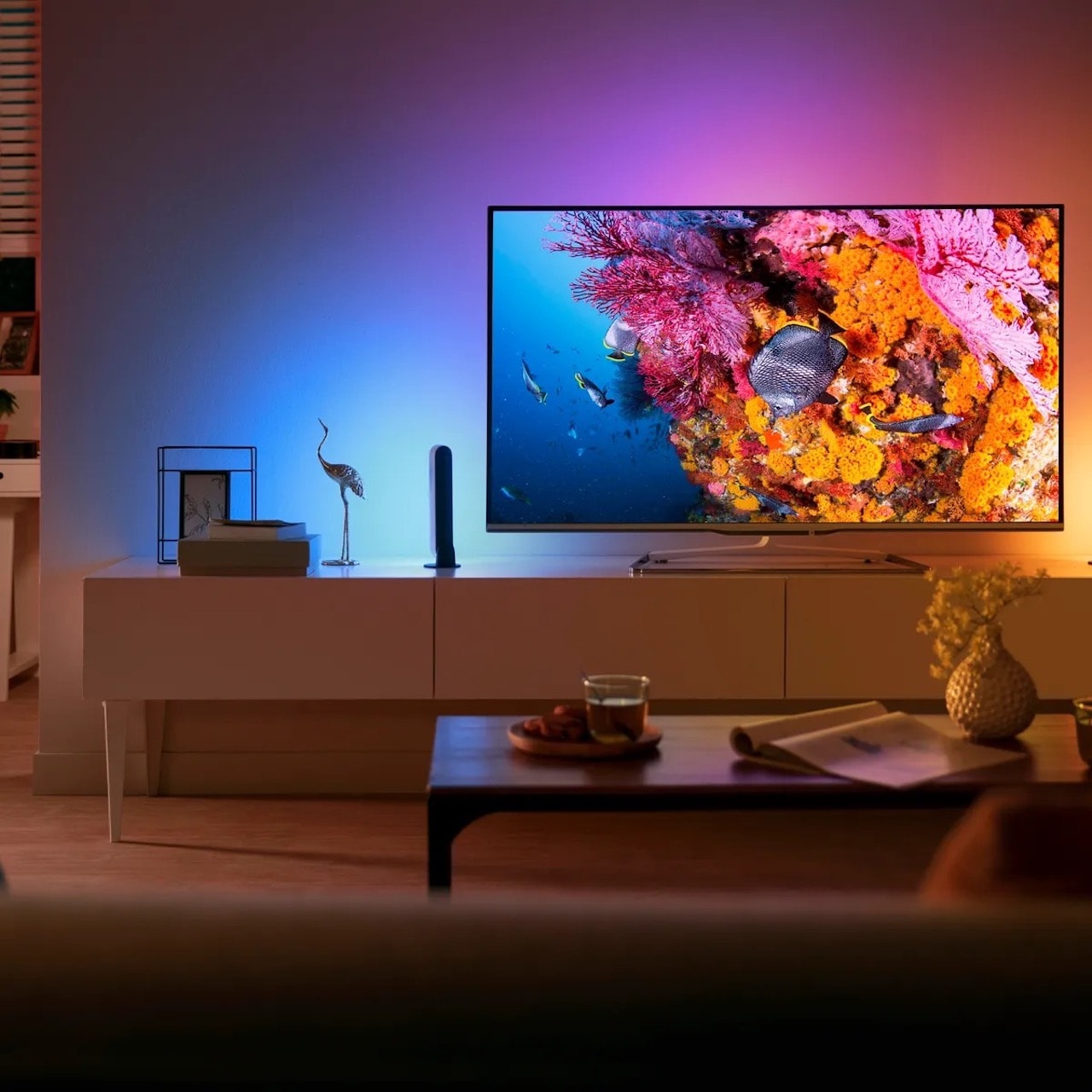 airbnb-ideas-for-more-bookings_led-ambience-lighting-tv