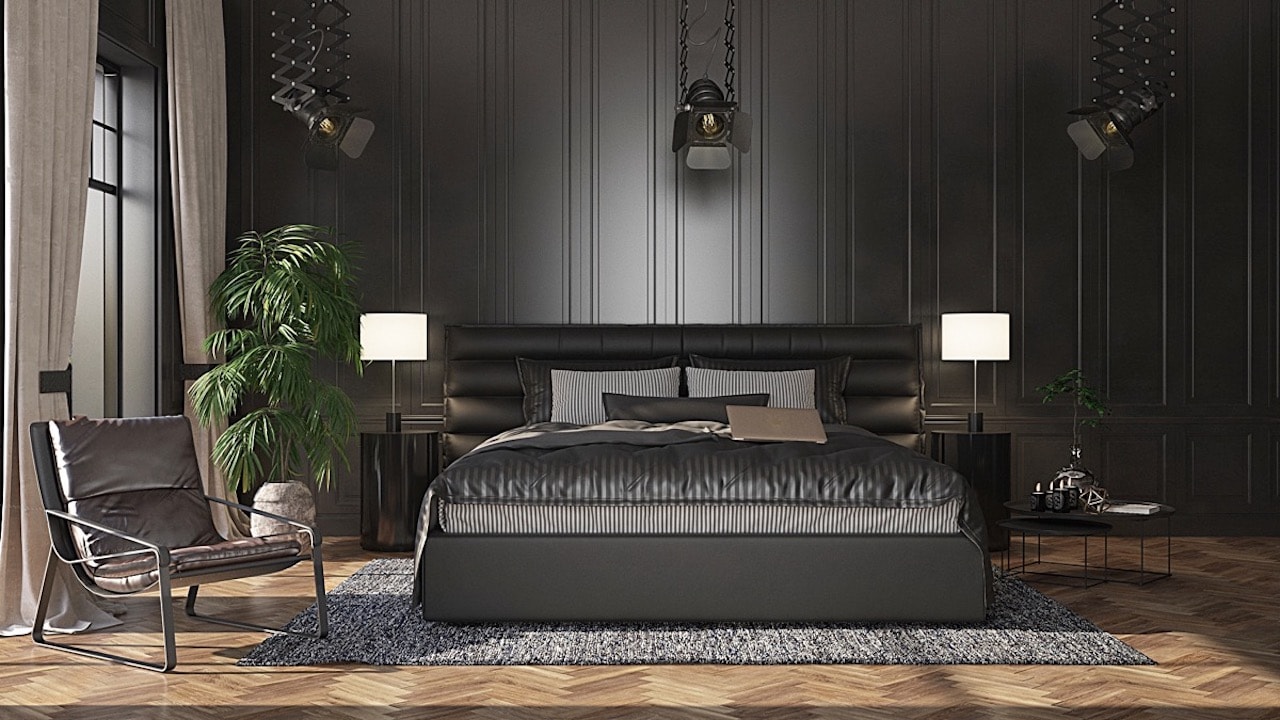 Black Luxury Bedroom Spotlights