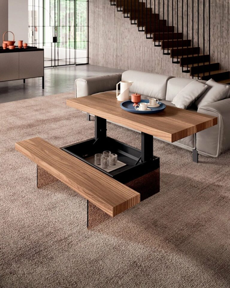 Interior design trends 2023 multi functional furniture table