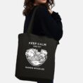 Keep Calm And Eat Ramen Tote Bag - Black - Lifestyle