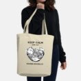 Keep Calm And Eat Ramen Tote Bag - Oyster - Lifestyle