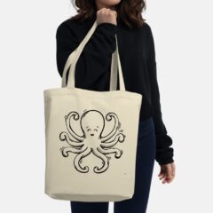 Octopus Tote Bag - Oyster - Lifestyle