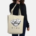 Ramen Noodle Tote Bag - Oyster - Lifestyle